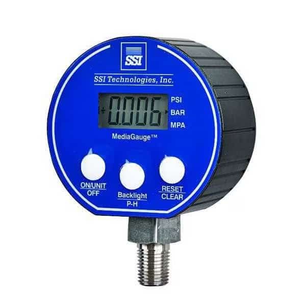 Digital Test Pressure Gauge, 0 to 200 psi psi, 3 in Dial, 1/4 in NPT, Bottom Location