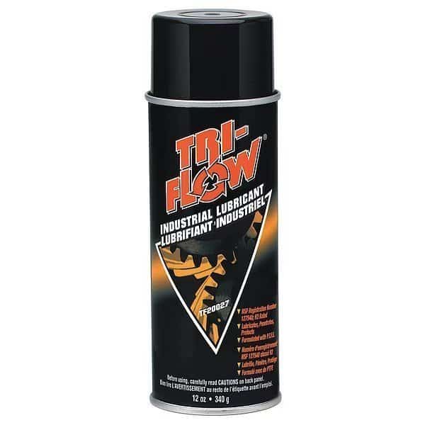 Tri-Flow Industrial Lubricant, PTFE, 12 oz Aerosol Can, Brown, TRI-FLOW, Mfr# TF200271