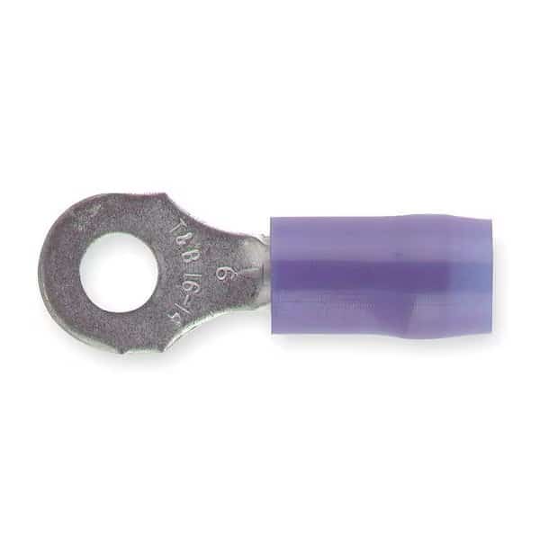 Ring Term,Nylon,#6,0.890 in.,PK100, Mfr#: RB14-6, STA-KON
