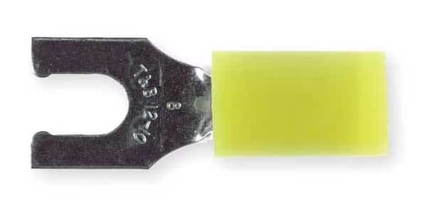 12-10 AWG Nylon Locking Fork Terminal #8 Stud PK50, STA-KON, Mfr# RC10-8FL