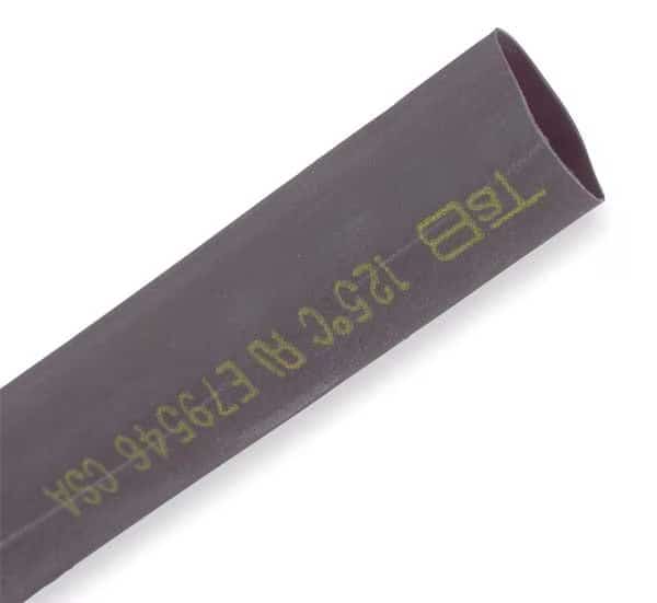 Shrink Tubing, 0.75in ID, Black, 6in, PK10, SHRINK-KON, Mfr# CPO75006