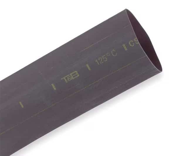 Shrink Tubing, 1.0in ID, Black, 6in, PK5, SHRINK-KON, Mfr# CPO100006