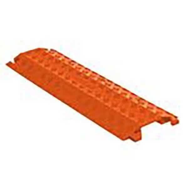 Cable Protector, 1-1/2 in H, 38-1/2 in L, 10-3/4 in W, 1 Channel, Polyurethane, Orange