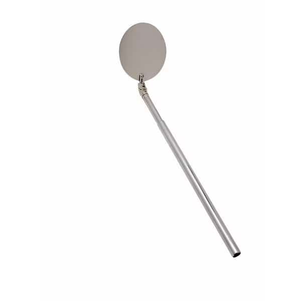 Metal Inspection Mirror, 3 3/4 In Rnd, Mfr#: 5563, GENERAL