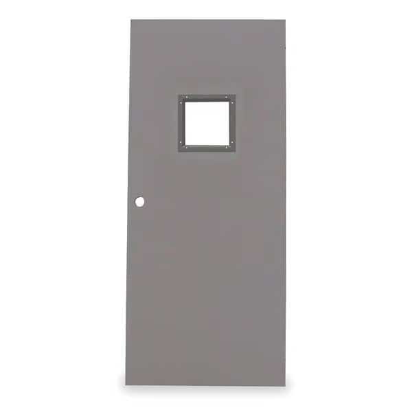 Vision Light Steel Door, 84 in H, 48 in W, 1 3/4 in Thick, 16-gauge, Type: 3