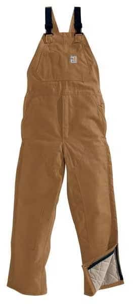 Bib Overalls, 16 cal/sq cm ATPV, 34 in Inseam, 100% Cotton, Snap