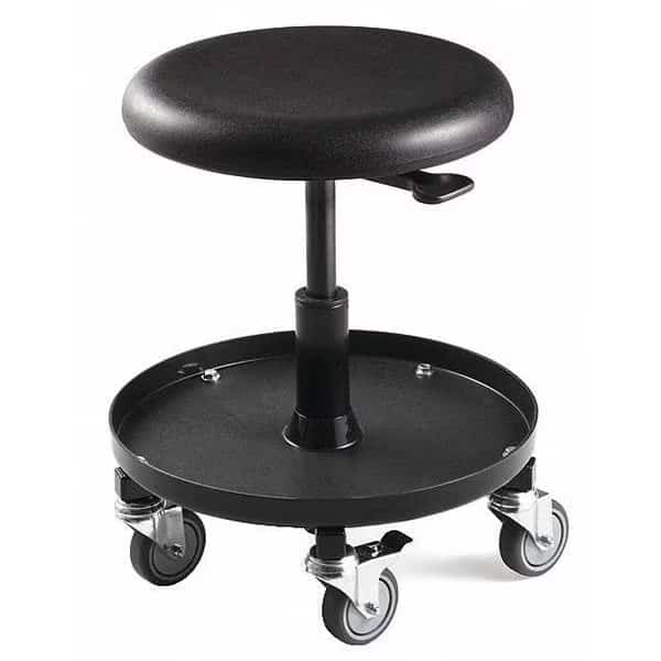 Maintenance Repair Stool w/ tool tray, 20-27" Seat ht.