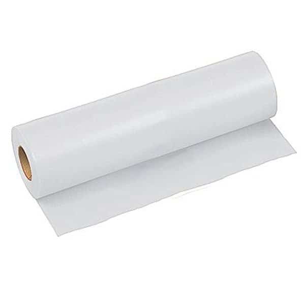Flagging Tape, White, 12 in Wide x 300 ft Length, Vinyl, 2.5 mil