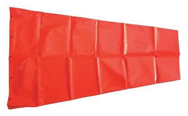 Replacement Windsock, Nylon, 36 in Long, 10 in Throat Diameter, Orange, Windsock Only