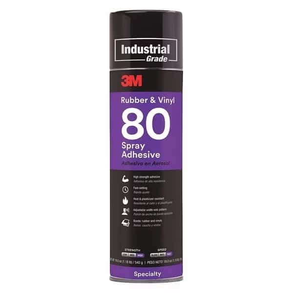 Spray Adhesive,24 fl oz,Aerosol Can, Mfr#: 80, 3M