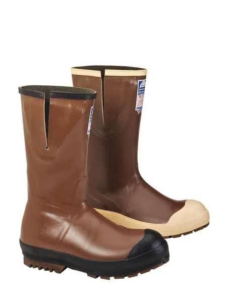 Men's Knee Boots, 9 Steel Toe, 16" H, Brown, 22234