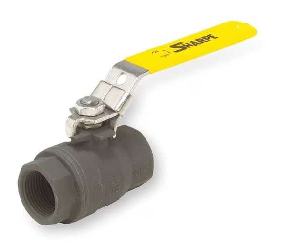 1" FNPT Carbon Steel Ball Valve Inline