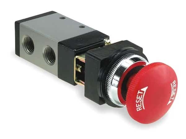 Manual Air Control Valve, 3-Way, 1/4in NPT