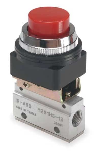 Manual Air Control,3-Way,2-Position,1/8", Mfr#: M291HS-11, ARO