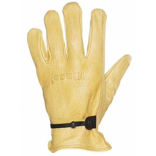Leather Gloves, Keystone Thumb, Tan, L, 1 PR
