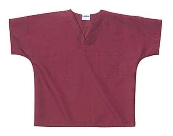 Scrub Shirt, L, Wine, Unisex
