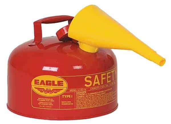 Type I Safety Can,2 gal,Red, Mfr#: UI20FS, EAGLE