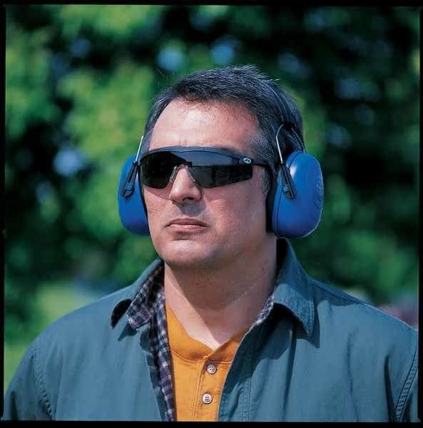 Behind-the-Neck Ear Muffs, 23 dB, Sound Star, Blue