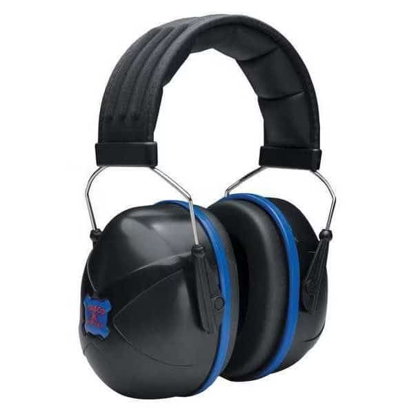 Over-the-Head Ear Muffs, 30 dB, Nextera, Black/Blue