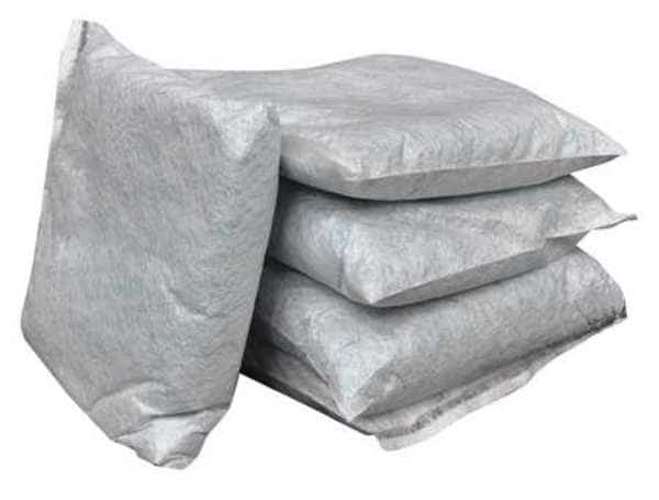 Sorbents, 15 gal/pk; 0.75 gal/pillow, HazMat Absorbed, Yellow, Polypropylene, 20 PK, SPILFYTER, Mfr# S2-61
