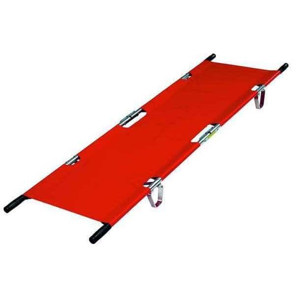 Folding Stretcher, 350 lb., 81 In., Orange