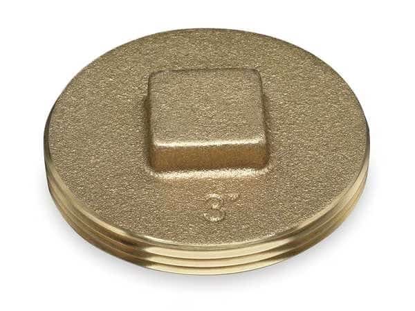 Cleanout Plug, 1.5 In, Brass