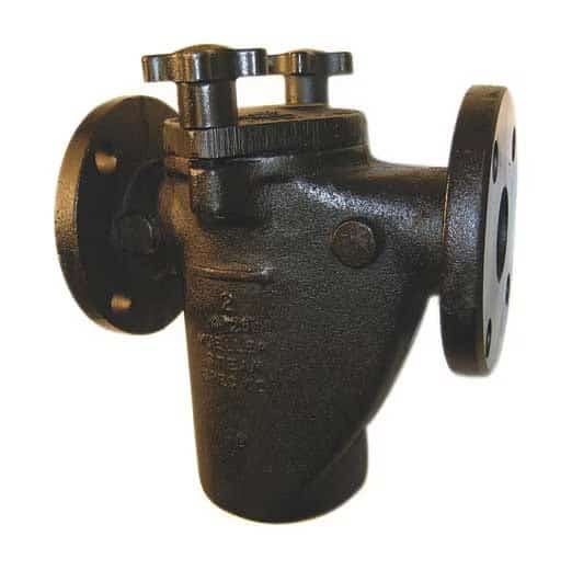 2-1/2", Flanged, Cast iron, Basket Strainer, 200 psi @ 150 Degrees F, MUELLER STEAM SPECIALTY, Mfr# 21/2 125F