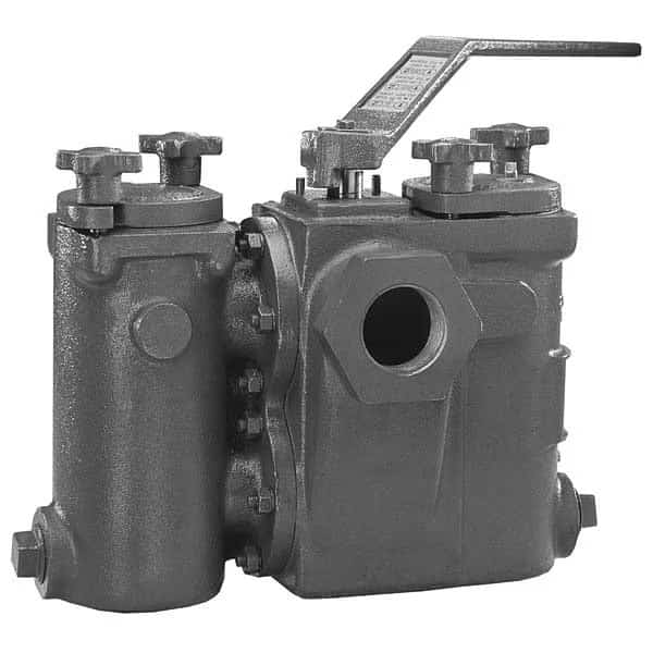 1", Threaded, Stainless Steel, Duplex Strainer, 275 psi @ 100 Degrees F, Mueller Steam Specialty, Mfr#: 1 792S-HH SS Duplex Strainer Thd