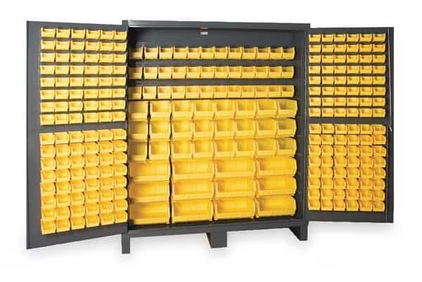 Extra-Heavy Duty Bin Cabinet, 72 in W, 84 in H, 24" D, 264 Bins