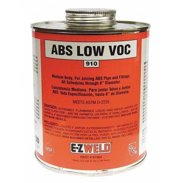 ABS Cement, 32 Oz, Black