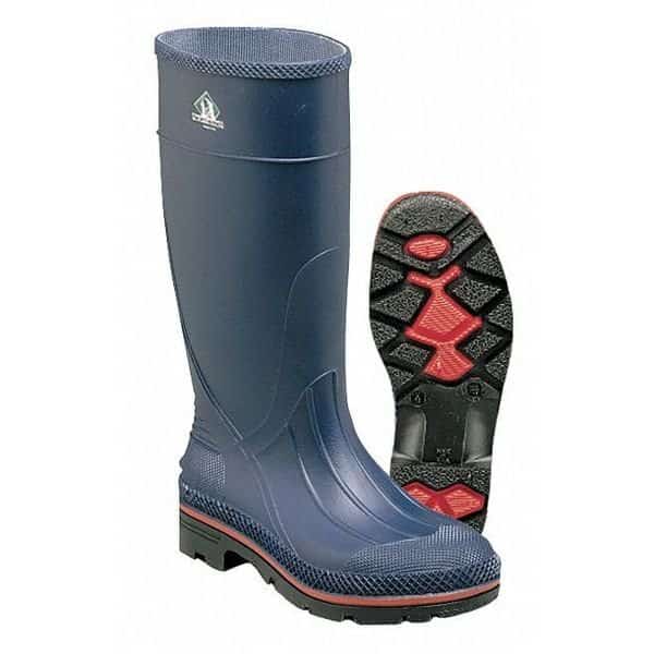 MAX Plain-Toe Women's Work Boots, PVC, Chemical-Resistant, 15 in H, Navy/Red/Black, Size 5, 1 Pair, HONEYWELL SERVUS, Mfr# 75126/5