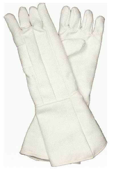 Heat-Resistant Gloves,Universal,White,PR, Mfr#: 2100007, ZETEX