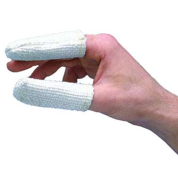 Heat Resistant Finger Cots,White,PK12 , Mfr#: 2100004