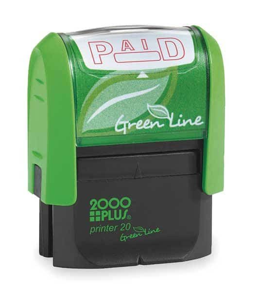 Message Stamp, Paid, 5/16"