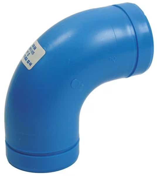 90 Degree Elbow, Polypropylene, 2", Schedule 40, 80 psi Max Pressure