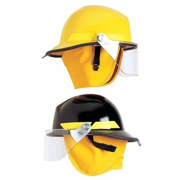Fire Helmet, White, Modern, Fiberglass, 6 pt Ratchet, Fits Hat Size 6-1/2 to 8