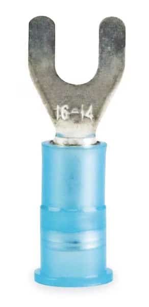 16-14 AWG Nylon Fork Terminal #10 Stud PK100, 3M, Mfr# MNG14-10FX