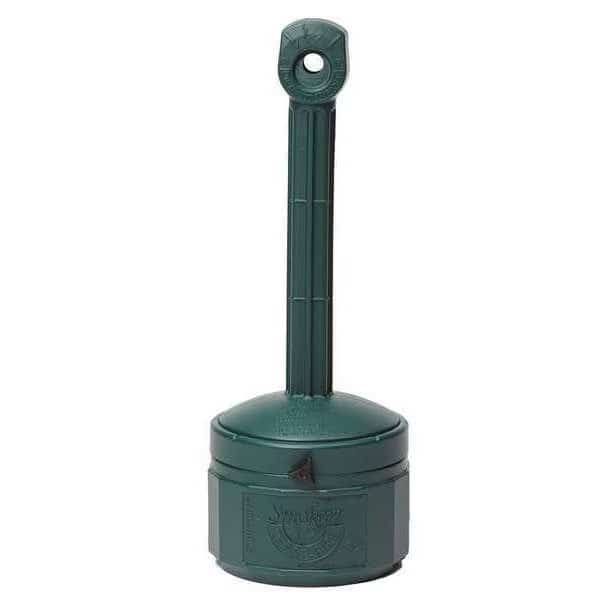 Smokers Cease-Fire Cigarette Receptacle, 1 gal., Green