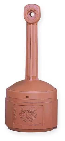 Cigarette Receptacle,4 gal.,Terra Cotta, Mfr#: 26800T, JUSTRITE