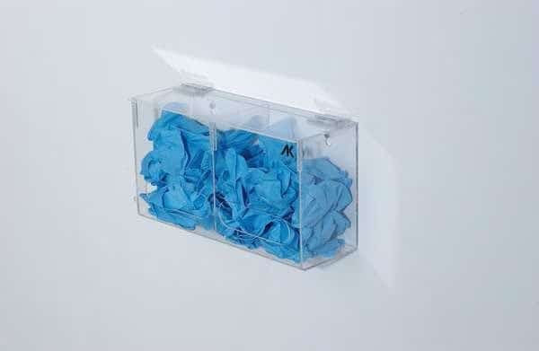 Bulk Glove Dispenser, PETG Plastic, Holds (144) Gloves , Clear , 7 in H x 13-1/4 in W x 4-1/2 in D