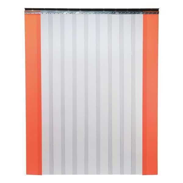 Industrial Strip Door, Smooth, 12ftHx12ftW