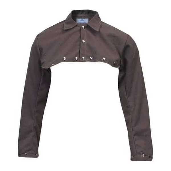 Welding Half Jacket, 2XL, 30", Brown