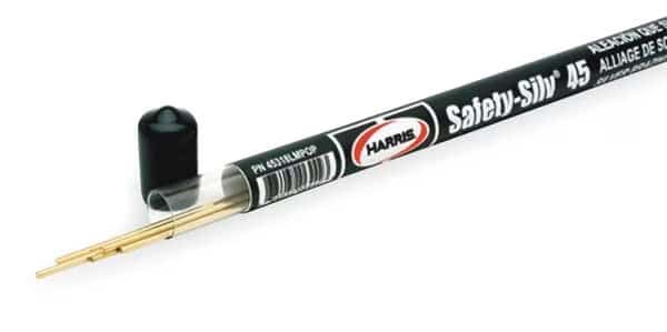 Brazing Rod,1/16x18,1225-1370 F,PK5, Mfr#: 45318LMPOP, HARRIS
