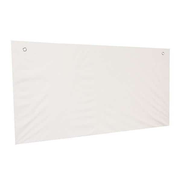Acoustic Ceiling Tile, 1.13 NRC, Fiberglass, Polyethylene, 4 ft W, 24 in L, 1 1/2 in Thick, White