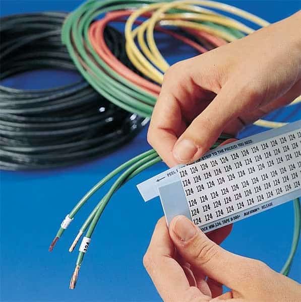 Wire Marker, Printd, Repos Self-Adhes, PK25, WM-A-Z-PK