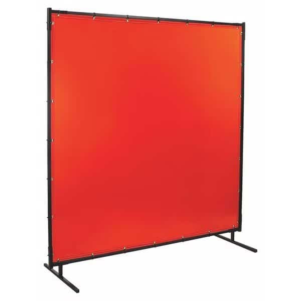 Welding Screen, Transparent Vinyl, 5 ft W., 4 ft H., 13 oz/sq yd, 150 Degrees F Withstand Temp.