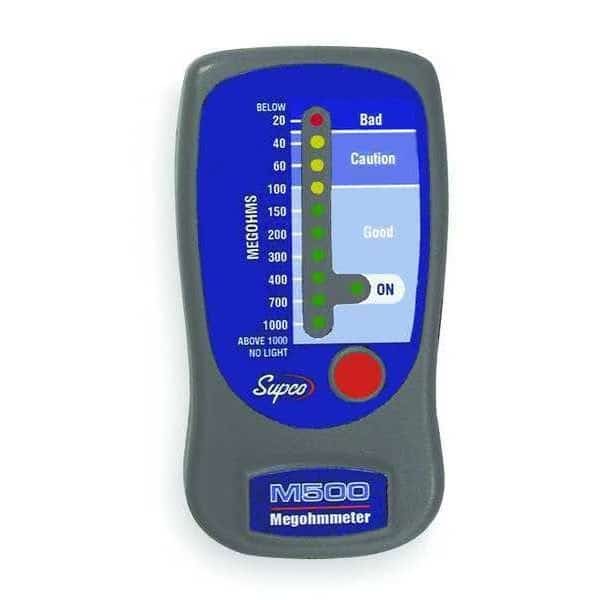 Line Powered Megohmmeter,500VDC, Mfr#: M500, SUPCO