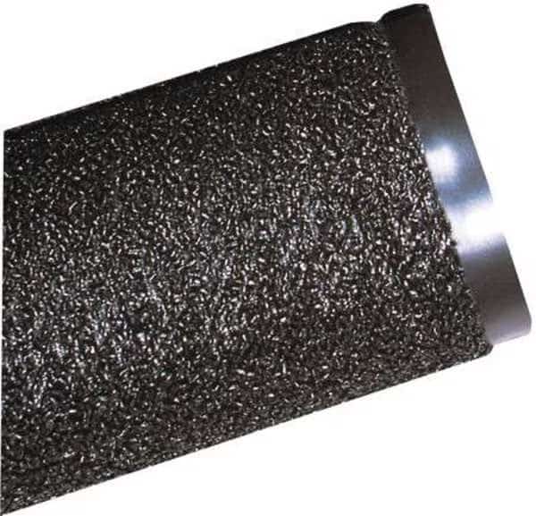 Entrance Mat, Polypropylene, 3/8 in Thick, Black, 3 ft W x 4 ft L