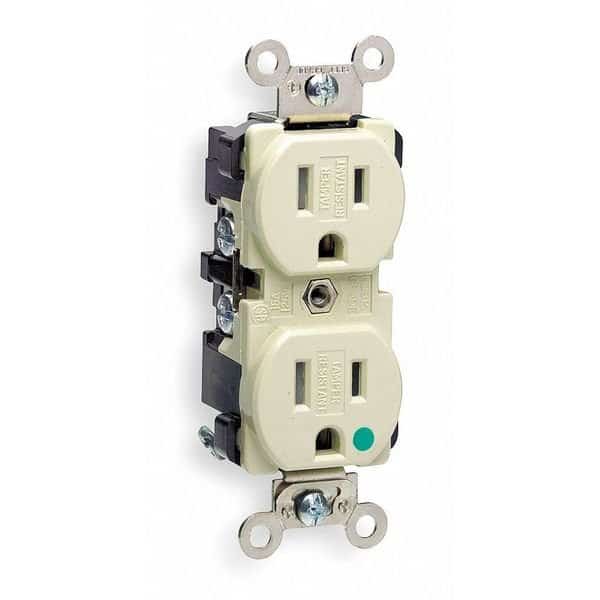 Receptacle, LEVITON, Mfr# 8200-SGI