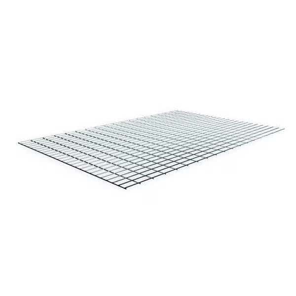 Decking, Steel Wire, 72 in W, 48 in D, Zinc, Zinc Finish, Gauge: 5